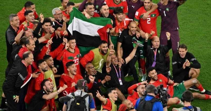 FIFA World Cup After Spain Upset Morocco Players Celebrate With