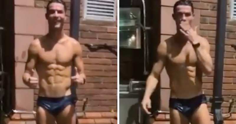 Cristiano Ronaldo Live Streams Himself Showering