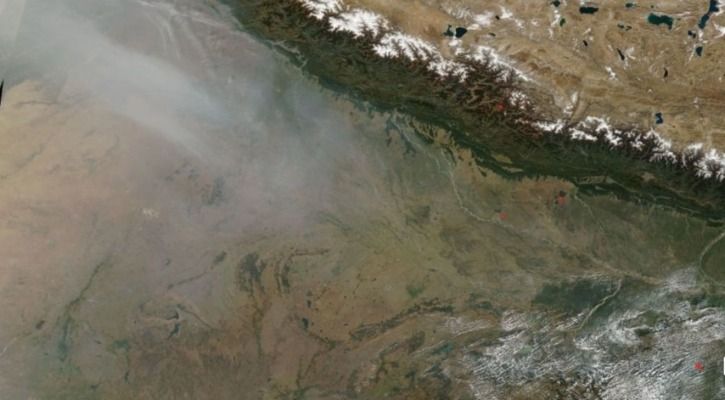 Stubble Burning In North India Is So Bad You Can See The Smoke From