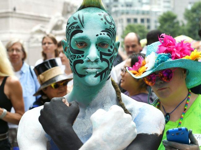 Naked Body Painting In New York