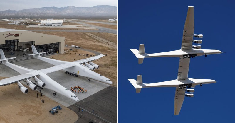 Stratolaunch Roc World S Largest Plane With Six Boeing Engines