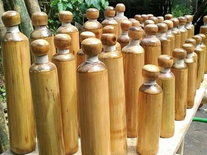 Bamboo bottle