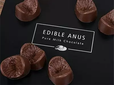 anus chocolates, anus shaped chocolates, butthole chocolates, butt shaped chocolates, butt holes