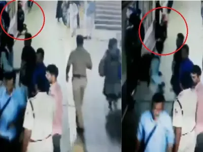 Woman saved, train accident, Malad railway station, RPF officer, woman saved from being crushed