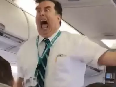 funny flight attendant