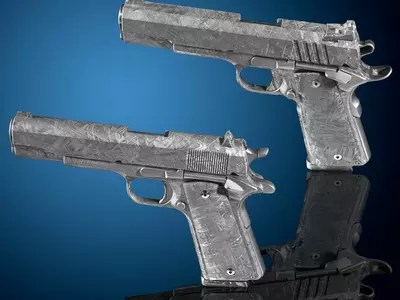meteorite pistols auction