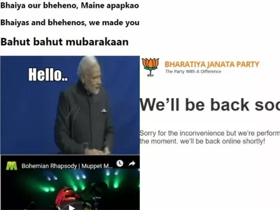 BJP website hacked