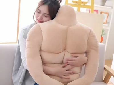 muscular body pillow