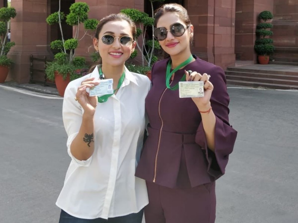 Image result for Mimi Chakraborty, Nusrat Jahan trolled for western clothes inside parliament