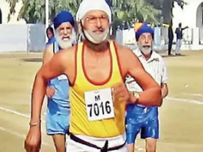 78 Year Old Athlete, Heart Attack, Race, Punjab