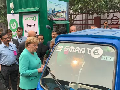 German Chancellor Angela Merkel, Indo-German Partnership, India Germany Electric Vehicle Partnership