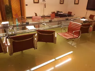 Italian Council Gets Flooded