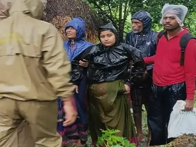 Pregnant Woman Rescued By Fire Personnel During Cyclone Bulbul