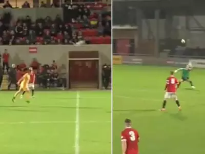 English Club Footballer Does The Impossible