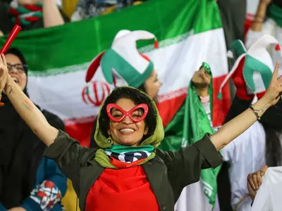 Iranian Women Attended A Football Match On Home