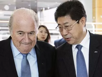 Fiery Blatter steals show in Asia