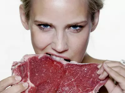 Eating meat benefits women