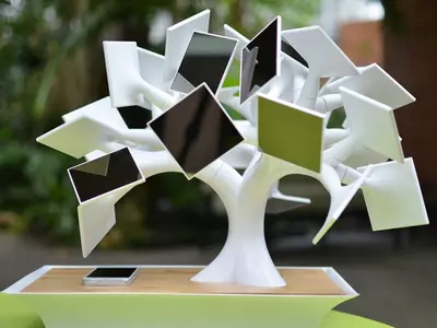 Digital Bonsai Tree to Charge Mobile Phones