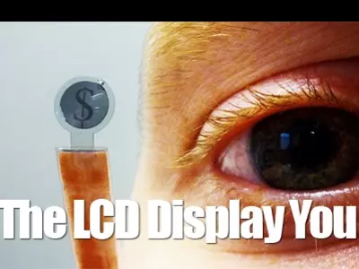 Now, LCD embedded Contact Lenses that Can Display Text Messages