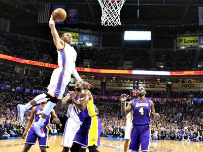 Thunder Rumble Over Lakers 114-108