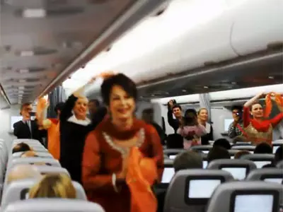 Finnair crew dance to 'Om Shanti Om'