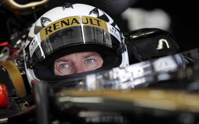 Raikkonen back behind the wheel