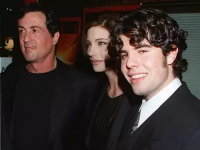 Sylvester Stallone and Sage Stallone