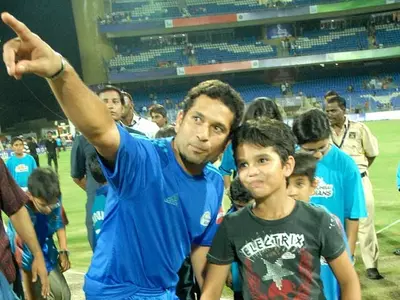 My son is in love with cricket: Sachin Tendulkar