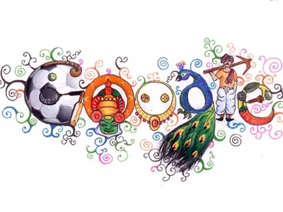 'Doodle 4 Google India 2012' Winner on Google Homepage