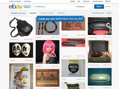 ebay Launches Redesigned Website, Apes Pinterest