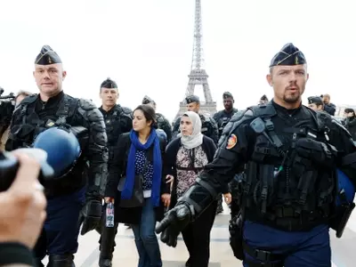 France deploys riot police to ban rallies