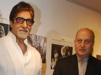 Amitabh Bachchan and Anupam Kher