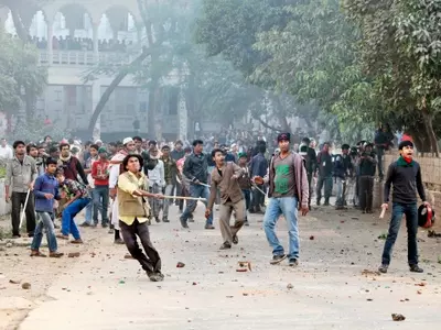 Dhaka Tense After Rally Blocked