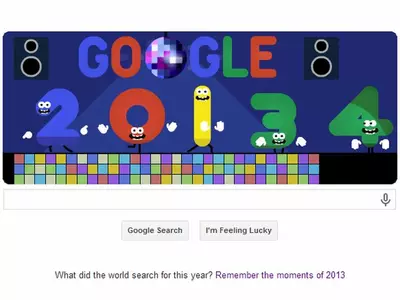 Google Doodle New Year 2014