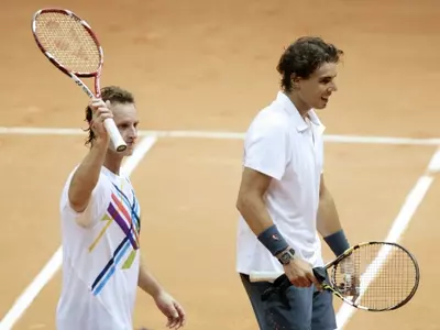 Rafael Nadal and David Nalbandian