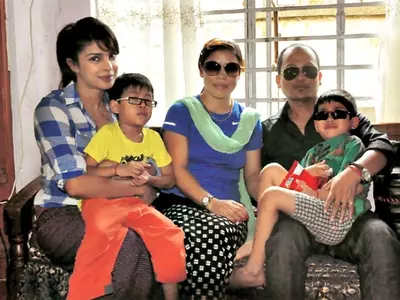 Priyanka Chopra Visits Mary Kom in Imphal