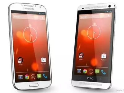 Samsung Galaxy S4 and HTC One