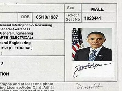 Obama Admit Card