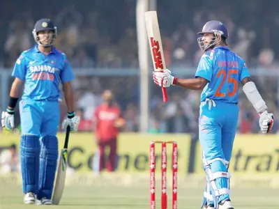 Ton Up Dhawan Leads Indian Run Chase