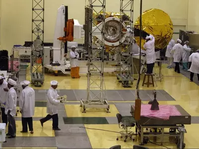 India's Mars Satellite Mated With Rocket