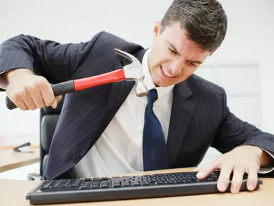 Average Worker Suffers 'Desk Rage' Twice A Day
