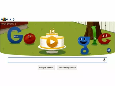 Google 15 Birthday Doodle