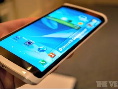 Samsung Curved Screen Phone