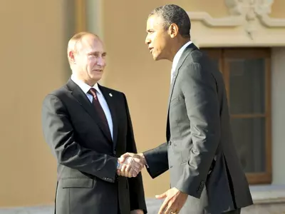 Russian President Vladimir Putin, President Barack Obama