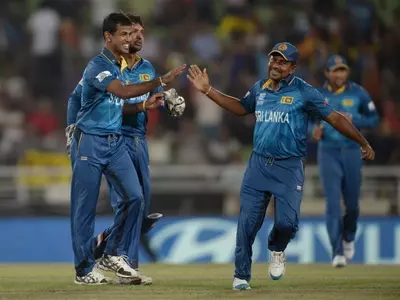 Lord’s 2009 and Colombo 2012 will now have addition of Mirpur 2014.  This is now Sri Lanka’s third final appearance in the World Twenty20. At Mirpur the Lankans registered an impressive 27-run win over West Indies via Duckworth-Lewis method. Here’s 