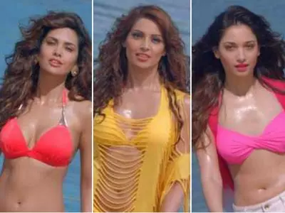 Bipasha Basu, Esha Gupta and Tamannaah in bikinis