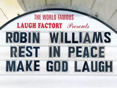 Robin Williams note at The Laugh Factory
