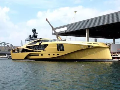Futuristic SuperSport Yacht