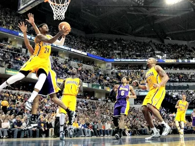 George Powers Pacers Over Lakers