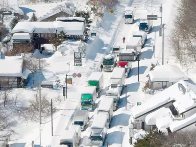 Snowstorm Causes Transport Chaos in Japan